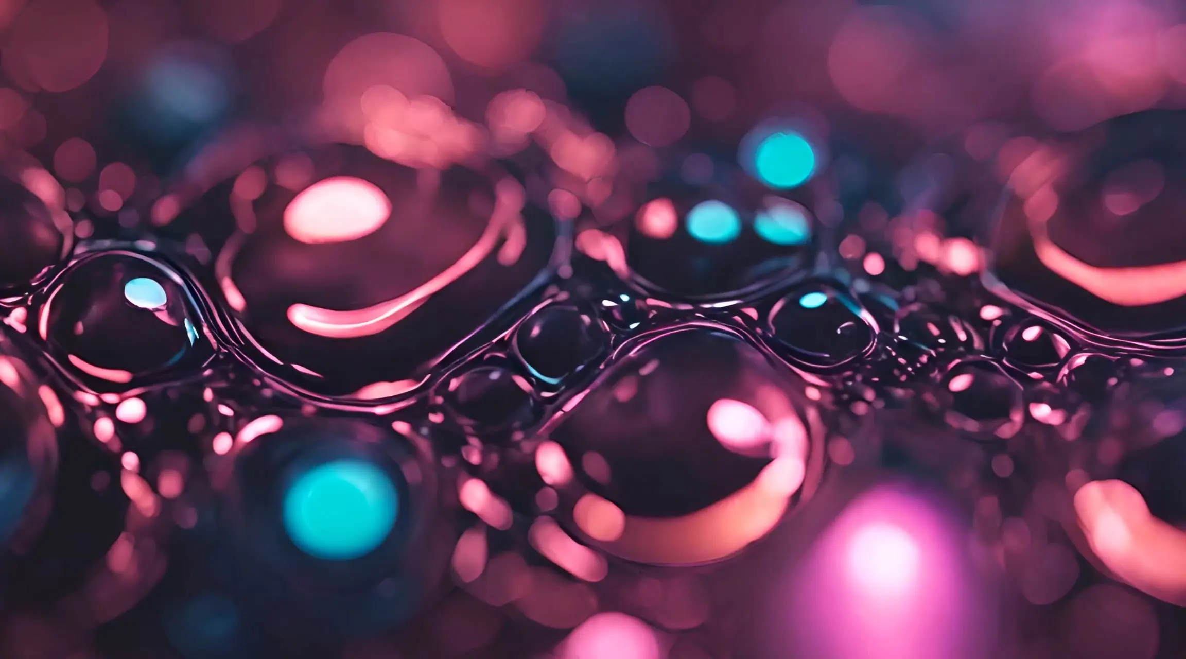 Glowing Drops Colourful Liquid Light Video